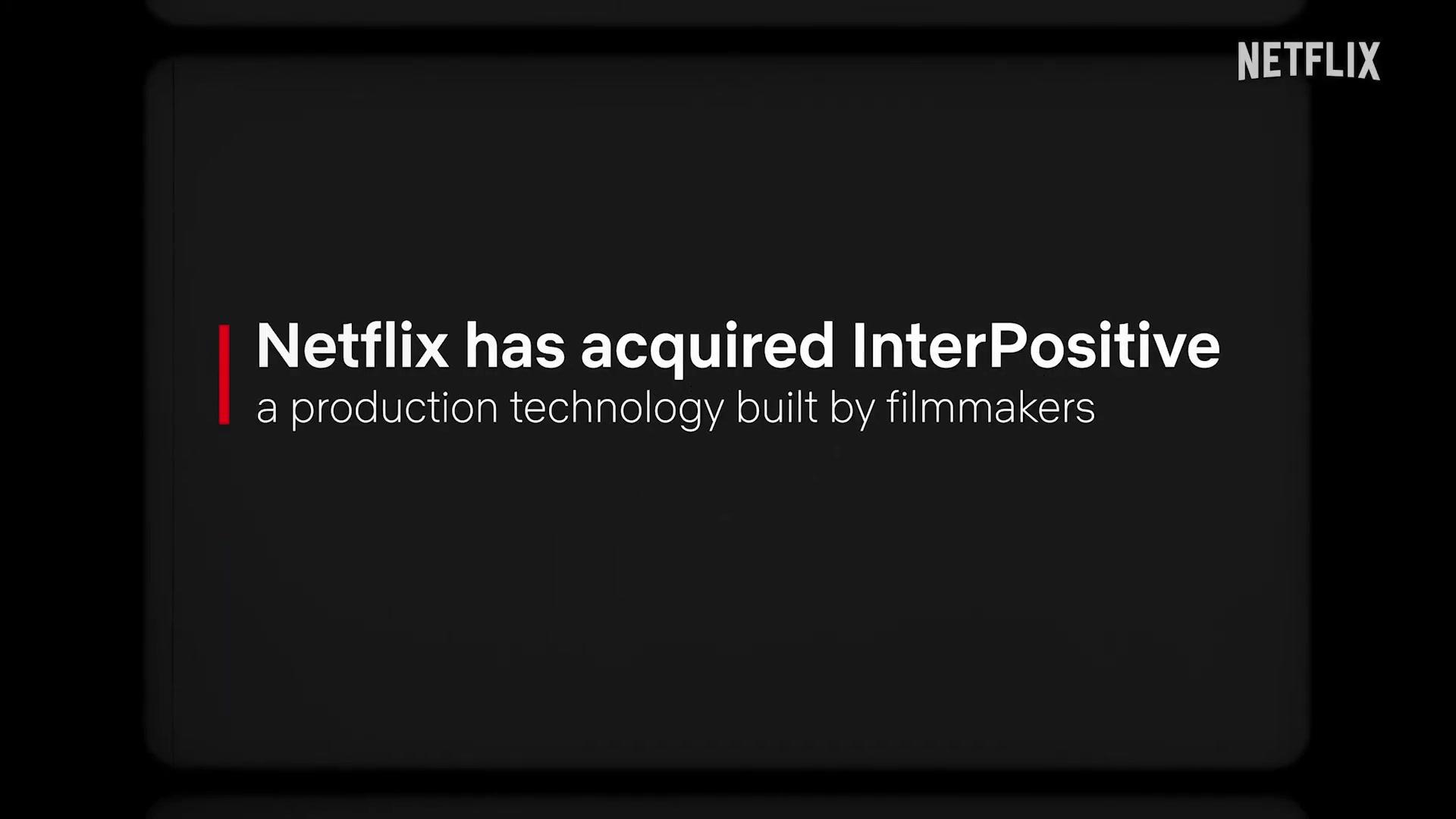 Frame from Netflix InterPositive announcement