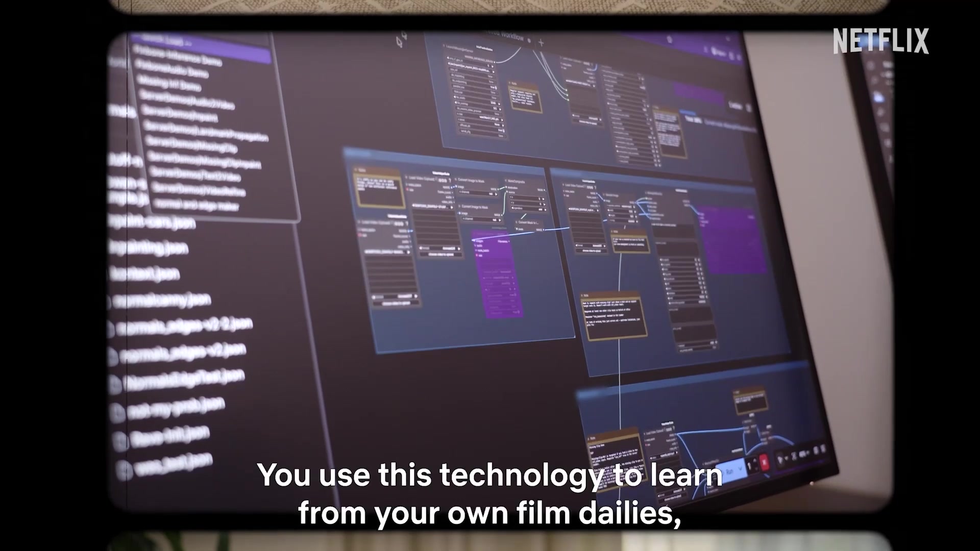 Frame from Netflix InterPositive announcement
