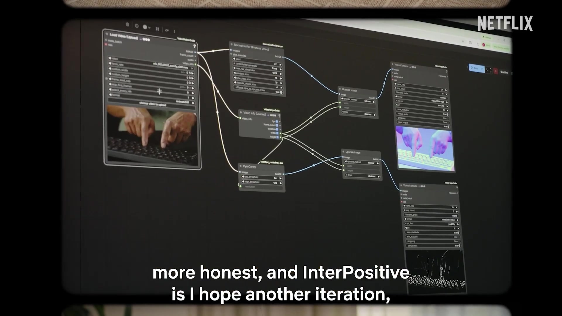 Frame from Netflix InterPositive announcement